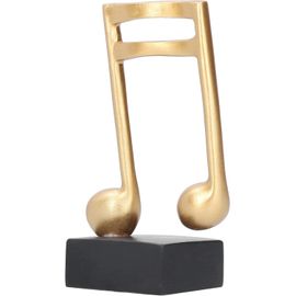 ChenQuanSarl-5.5 X 2.3In Inch Semiquaver Notes Seizième Notes Musique Statue Décorative Figurine Musicale Sculpture De Piano Pour Prix Musical Piano Concert Award Art Home Decor