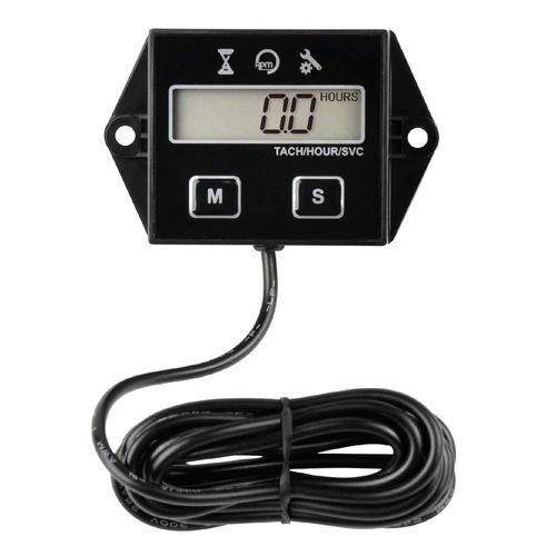 Tachymètre de compteur horaire numérique ,rappel de maintenance,arrêt de l'utilisateur,utilisation pour tondeuse à gazon Générateur de tracteur,tondeuse à gazon Moteur hors-bord