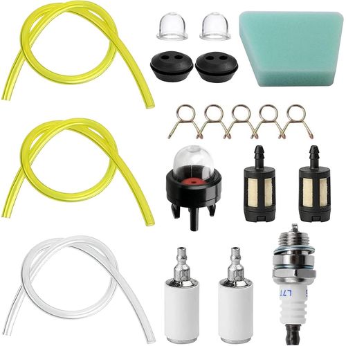 ChenQuanSarl-Tuyaux De Carburant Universels Pour Tondeuses À Gazon, 3 Durite Essence Debroussailleuse (Diamètre Intérieur 3Mm, 3Mm, 2Mm), Kit De Filtre De Carburateur Pour Tondeuse Souffleur Tronçonn