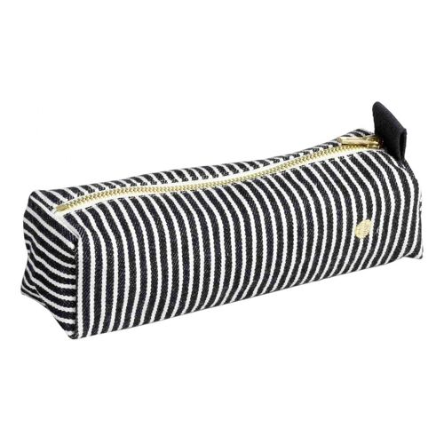 Trousse de bureau Basile caviar 6 x 20 x 6 cm La Cerise sur le Gâteau