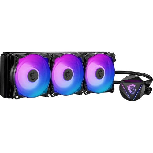 ChenQuanSarl-Mag Coreliquid 360R V2 Kit Aio Watercooling Cpu, Tête Waterblock Argb Rotative, Pompe De Radiateur Intégrée, Disposition Split-Flow, Tuyaux Anti-Évaporation, Compatible Amd & Intel