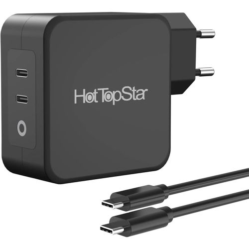 Chenquansarl-Chargeur Usb C 100w Avec Gan Tech, Chargeur Mural Pd 3.0 100w Chargeur Rapide 2 Ports Compatible Pour Macbook Air Pro Ipad Pro Dell Xps 15,Google Pixel,Galaxy S23/S22/S21,Steam Deck