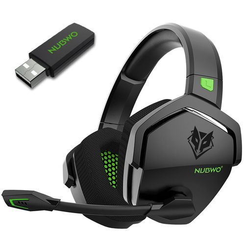 Nubwo G06 Casque Gaming Sans Fil Bluetooth 2.4g - Anc Réduction De Bruit - 50h+ Autonomie - Son Stéréo Immersif - Micro Détachable - Confortable Pour Pc/Ps/Xbox/Ns