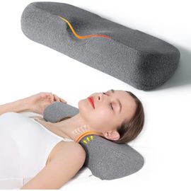 Oreiller Cervical Pour Soulager La Douleur Et Dormir, Traversin En Mousse À Mémoire De Forme Haute Densité Pour Soulager La Douleur Raide, Coussin De Soutien Du Cou, Coussin De Cou Pour Oreiller De 