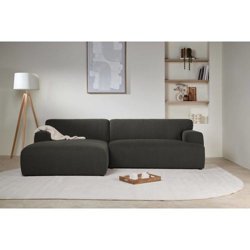 Canapé Angle Gauche 5 Places Vert Foncé