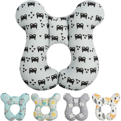 Oreiller De Voyage Pour Bébé,Oreiller De Soutien Pour La Tête Et Du Cou Pour Bébé Pour Voyage,Coussin D'oreillers De Couchage Pour Appuie Bébé Pour Siège Auto Siège De Poussette,Motif Chat