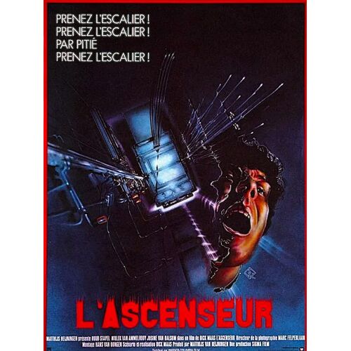 L'ascenseur - Affiche Originale Cinéma Pliée En 2 - Format 39 X 52 - De Dick Maas - 1983 - Huub Stapel - Josine Van Dalsum - Willeke Van Ammelrooy
