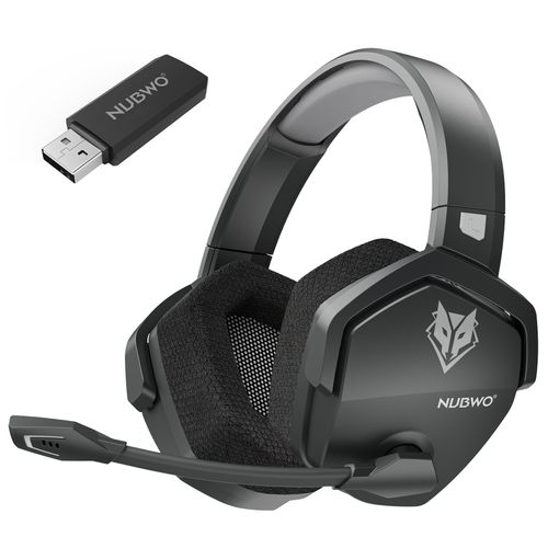 Nubwo G06 Casque Gaming Sans Fil Bluetooth 2.4g - Anc Réduction De Bruit - 50h+ Autonomie - Son Stéréo Immersif - Micro Détachable - Confortable Pour Pc/Ps/Xbox/Ns