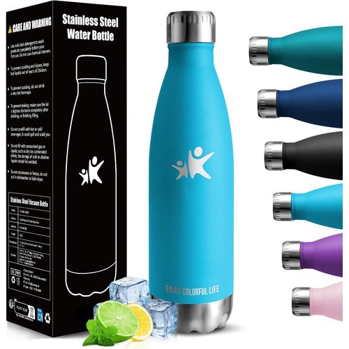 Sept-Gourde Isotherme - 750ml - Gourde Inox Sans Bpa, Gourde Sport Étanche, Réutilisable, Bouteille Isotherme, Processus De Revêtement En Poudre, Gourdes, Gourdes Metal Pour Running, Bureau, École