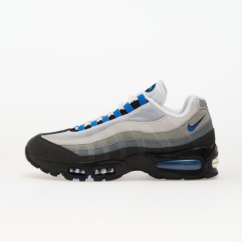Chaussures Baskets Nike Air Max 95 Big Bubble White/ Blue Sparksneutral Grey Eur