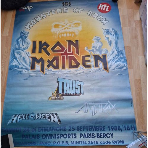 Iron Maiden, Affiche Concert Paris 88