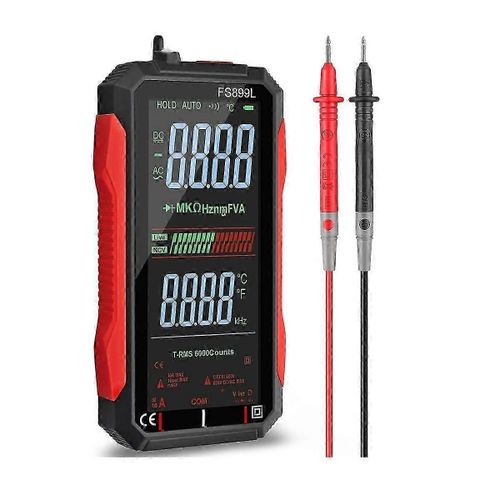 Multimètre numérique USB, voltmètre, écran LCD 4,8 pouces, testeur multiple, capacité, résistance, fréquence