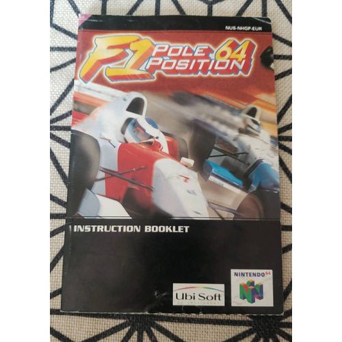 Notice De Jeu Original F1 Pole Position 64 Nintendo N64