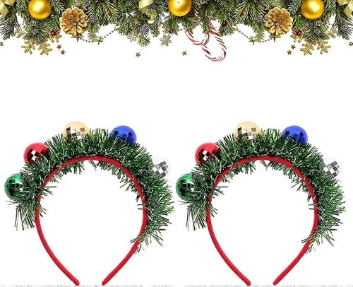 Décorations De Cheveux De Fête Avec Boules De Noël Ensemble De Déguisements De Fête De Noël De 2