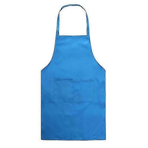 (Bleu) Tablier pour adulte avec poche pour barbecue, restauration, artisanat, homme, femme