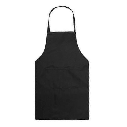 (Noir) Tablier pour adulte avec poche pour barbecue, restauration, artisanat, homme, femme