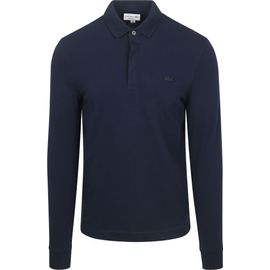 Lacoste Longsleeve Poloshirt Piqué Marine Bleu Bleu Foncé Taille Xxl