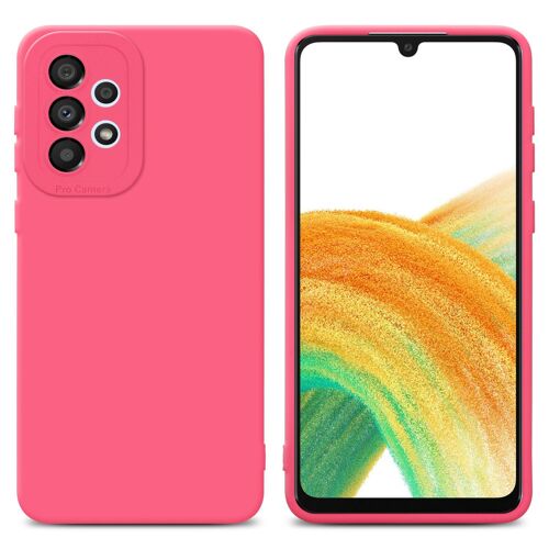 Cadorabo Housse compatible avec Samsung Galaxy A33 5G en FLUID ROUGE - Étui de protection en silicone TPU flexible