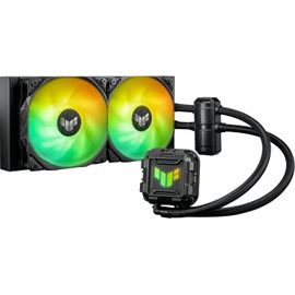 ChenQuanSarl-Tuf Gaming Lc Ii 240 Argb Refroidisseur De Processeur Liquide Tout-En-Un (Aura Sync, 2 Ventilateurs Tuf Gaming 120 Mm Argb, Noir)