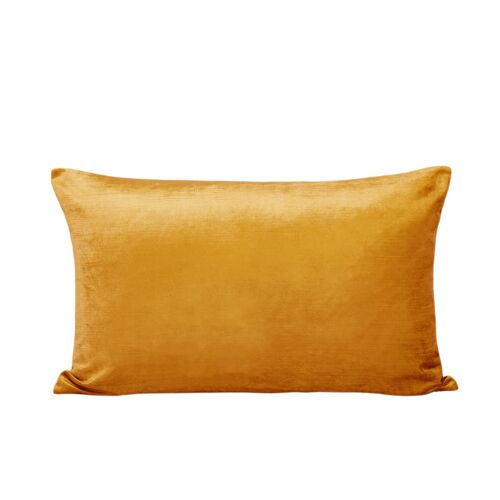 Housse De Coussin En Viscose Jaune 40x60 Cm