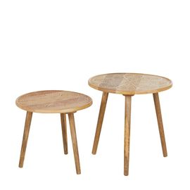 Bouts De Canapé En Bois De Manguier (X2)