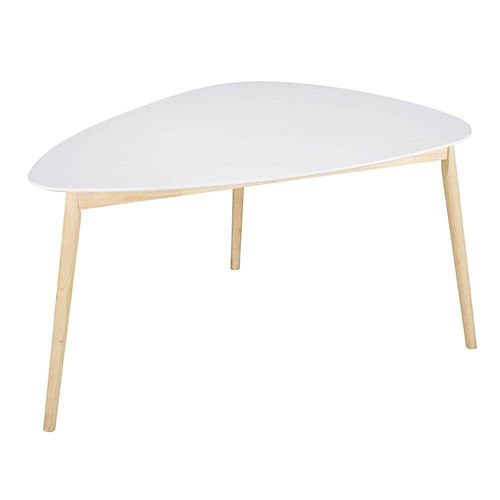 Table À Manger Style Scandinave Blanche 4/5 Personnes L150