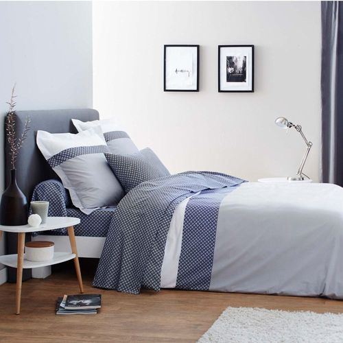 Housse De Couette Gris En Bambou 260 X 240