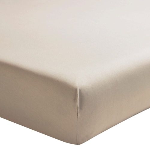 Drap Housse Uni En Percale De Coton Lin 160x200