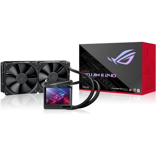 ChenQuanSarl-Rog Ryujin Ii 240, Kit De Watercooling Cpu Avec Écran Lcd 3.5"", Socket Intel Lga 1700/1200/1150/1151/1152/1155/1156/2066 Et Amd Am4/Tr4 Et Deux Ventilateurs Noctua Inustrial Ppc