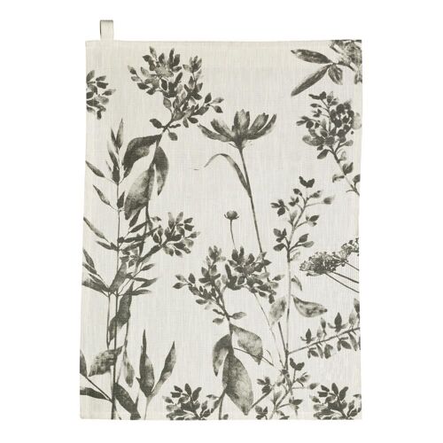 Torchon En Coton Gris 50x70 Cm