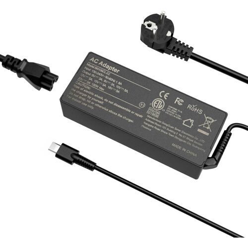 acdsgd-Chargeur Ordinateur USB C 100W Universel Portable pour Lenovo ThinkPad/Yoga MacBook Pro/Air HP Spectre Dell Latitude ASUS Acer Huawei MateBook LG Samsung et Tous Les 100 Watt Type C PC Adaptateur