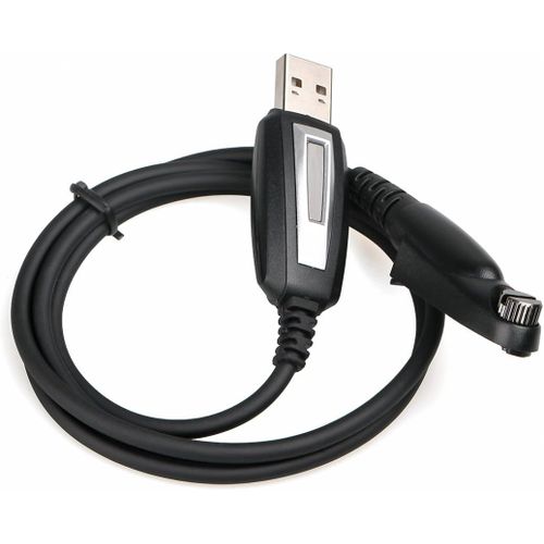 Cable de Programmation Compatible avec Talkie Walkie HD1 DMR Radio Numérique Compatible avec Retevis RT648 RT29 Talkies Walkies (Noir, 1 pcs)