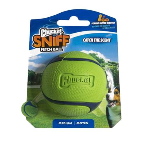 Balle À Poursuivre Pour Chien – Balle Au Parfum De Cacahuète – Compatible Avec Les Lanceurs Taille Medium – Diamètre De 6,5 Cm