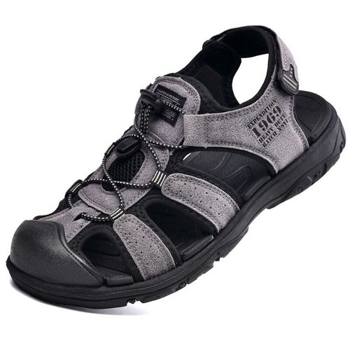 Sandales En Cuir De Vachette Pour Hommes Chaussures D'été Pour Hommes Sandales De Plage En Plein Air Chaussures De Gladiateur Pour Hommes Baskets Sandalias Grande 46