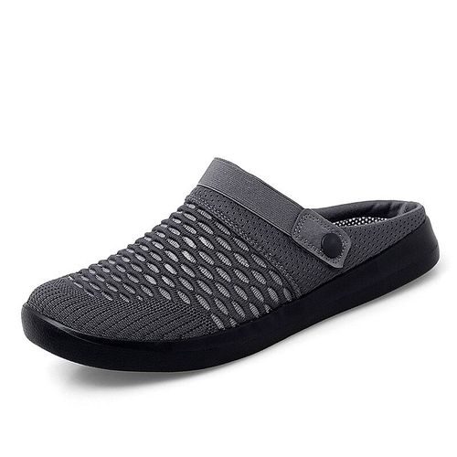 Sandales D'été Légères Et Respirantes Pour Hommes Pantoufles D'extérieur Décontractées La Mode Chaussures De Plage En Maille Enfiler Nouvel Arrivage