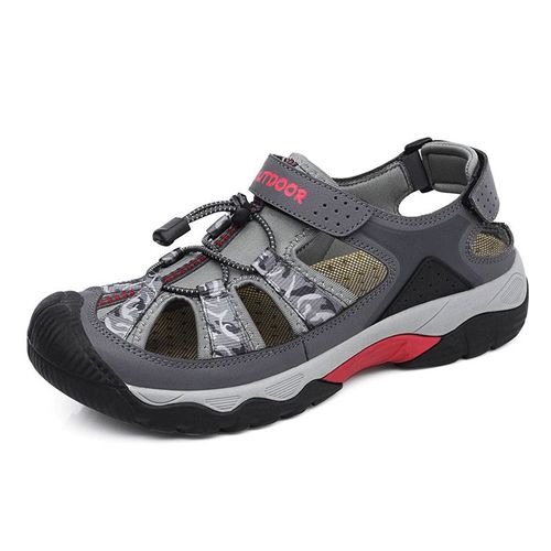 Sandales D'été Classiques Pour Hommes Sandales De Plage De Grande Nouvelles Sandales Plates Respirantes Et Décontractées Pour Hommes Chaussures De Pataugeoire Antidérapantes Pour L'extérieur