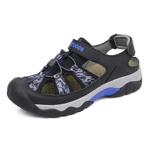 Sandales D'été Classiques Pour Hommes Sandales De Plage De Grande Nouvelles Sandales Plates Respirantes Et Décontractées Pour Hommes Chaussures De Pataugeoire Antidérapantes Pour L'extérieur
