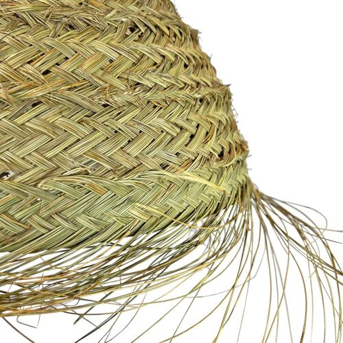 Lampe Suspension À Franges En Fibres Naturelles D. 70 Cm