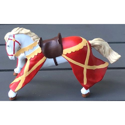 Figurine Cheval Papo 1998, Chevalier, Moyen-Age, Château Fort