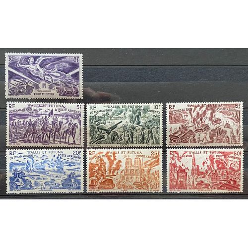 Lot De 7 Timbres Neufs** Poste Aérienne Wallis Et Futuna 1946 Y&T 4 À 10