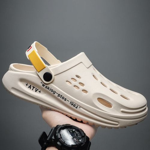 Mode Hommes Sandales De Plage Sabots D'extérieur Pantoufles D'intérieur Confortables Tendance Hommes Chaussures Décontractées Maison Chaussures De Jardin Hommes Sandales De Plage