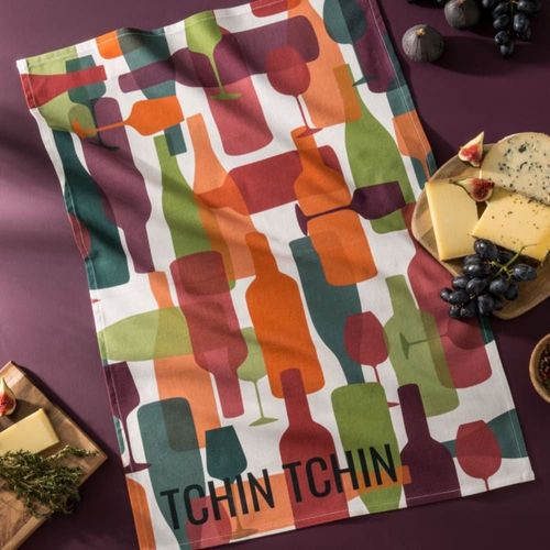 Torchon En Coton Multicolore 50x75 Cm