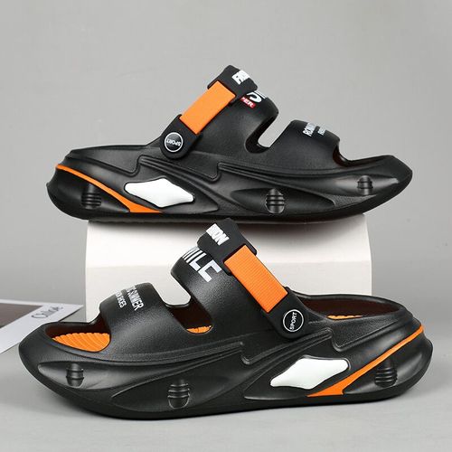Mode Hommes Sandales D'extérieur Pantoufles Plage Confortable Semellepaisse Sabots Hommes Chaussures Décontractées Chaussures De Jardin Hommes Femmes Sandales De Plage
