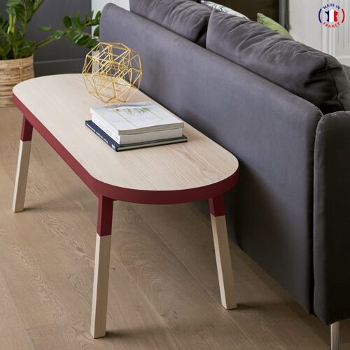 Dos de canapé banc 140 cm, 100% frêne massif
