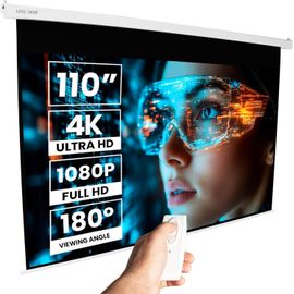 Écran De Projection Électrique De 110"" (280 Cm), 16:9