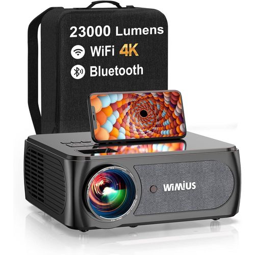 Vidéoprojecteur 4K Wifi Bluetooth 32000 Lumens Full Hd 1080P,Projecteur 4K Wifi6 Bluetooth Supporté Correction 4P/4D Zoom Rétroprojecteur 350'' Home Cinéma Pour Ios/Android/Ps5 Hdmi Av Usb