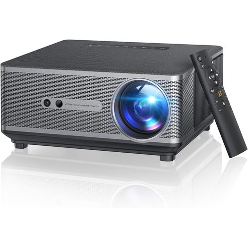 Videoprojecteur Wifi Bluetooh, Projecteur Video Avec 15W Haut-Parleur, 4K Supporté Full Hd 1080P Vidéoprojecteur Portable, Auto Focus/Keystone Machine Optique Entièrement Scellée