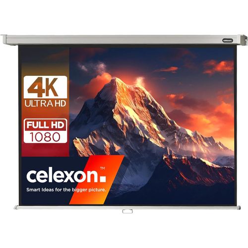 Pro Écran De Projection Manuel 95"" | 200X150 Cm 4:3 | Écran 4K, Full-Hd Extensible Manuellement Pour Le Bureau Ou Les Projections Home Cinéma | Montage Mural & Au Plafond/À Suspendre