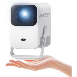 WCHI-[App Intégrée] Vidéoprojecteur 2025 Rétroprojecteur Portable Mini Projecteur Dual Contrôle Avec Souris Android Tv Wifi 6 Bt5.2 180° Rotation Hdmi/Tv Stick/Usb/Ps219,Avec Hdmi Et Souris