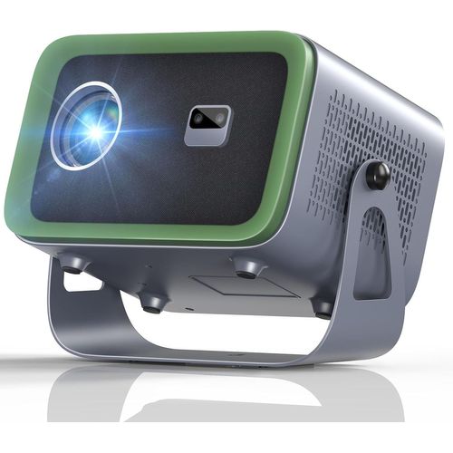 ¿Auto Focus/Keystone¿ Videoprojecteur 4K Supporté WiFi6 Bluetooth, 360°Rotating & Zoom 50%, 18000L Smart Projecteur Video Full HD 1080P, Mini Retroprojecteur Portable 300"" pour Fire TV Stick/HDMI/USB
